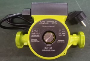 Насос циркуляционный AQUATTRO 25/6G, 1", 180мм, 6м, 3600л/ч (12-0002)