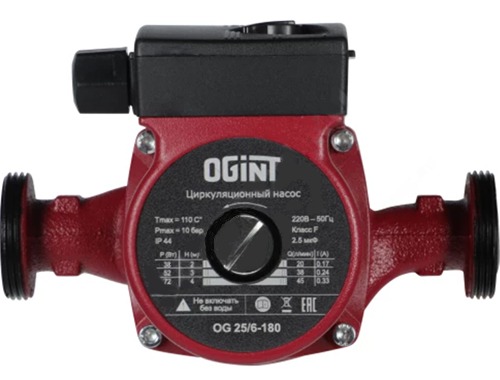 Насос циркуляционный OG 25/6-180 PN10 230B в/к Ogint