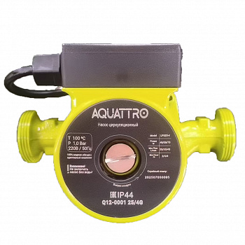 Насос циркуляционный AQUATTRO 25/4G, 1", 180мм, 4м, 2700л/ч (12-0001)